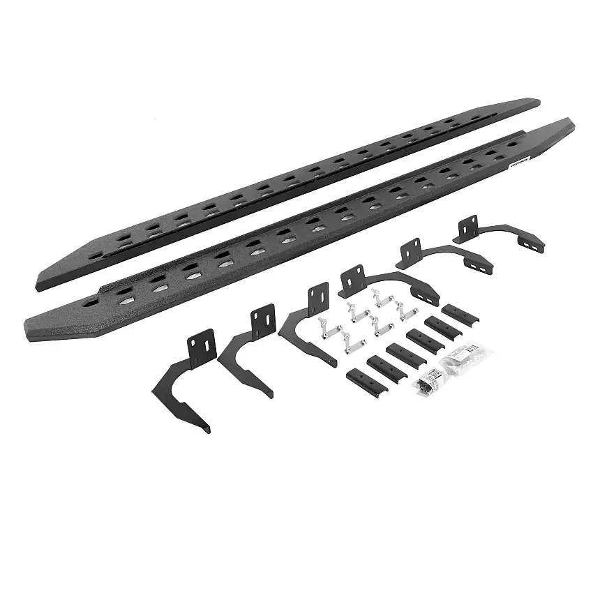 Go Rhino 69409980ST RB20 Slim Line Running Boards with Mounting Bracket Kit