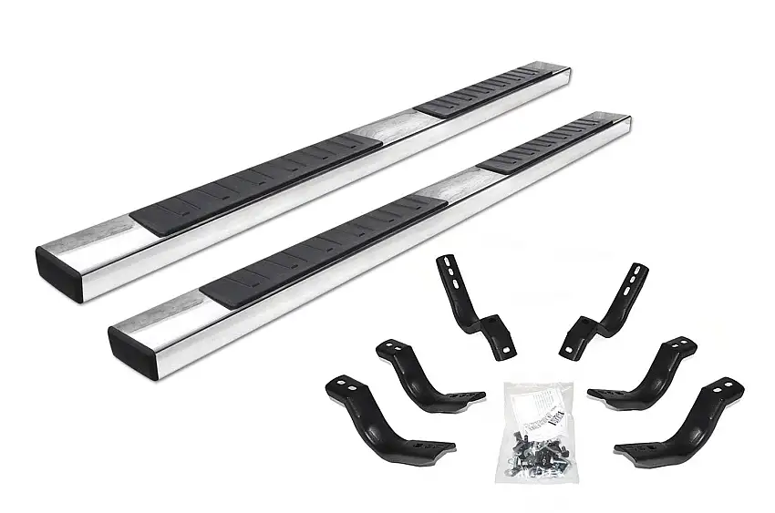 Go Rhino 6862443280PS 6" OE Xtreme II Side Steps with Mounting Brackets Kit