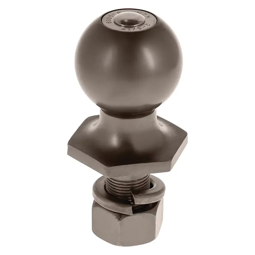 Reese Interlock Tactical Trailer Hitch Ball, 2-5/16 in. Diameter, 6,000 lbs. Capacity, 1 in. Shank Dia, 2 in. Shank Length, Pewter