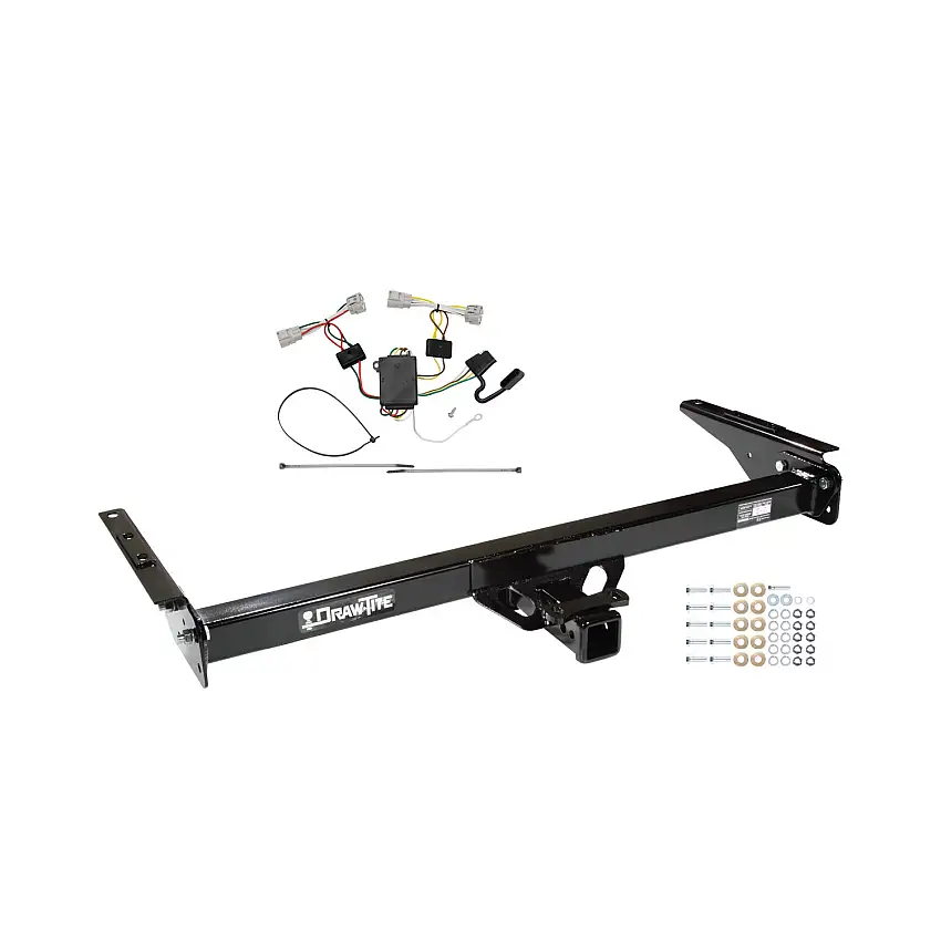 1993-1998 Toyota T100 Draw-tite Class 3 Trailer Hitch, 2 Inch Square Receiver Bundle w/ Plug-n-Play T-One Wiring Harness