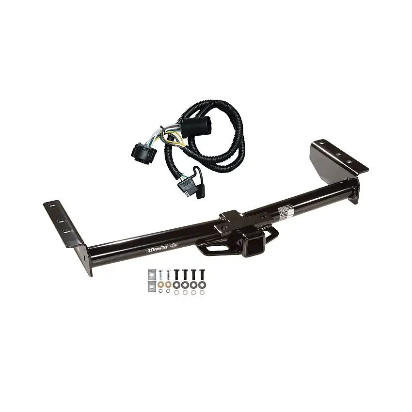 2000-2002 GMC Yukon XL 2500 Draw-tite Class 4 Trailer Hitch, 2 Inch Square Receiver Bundle w/ Plug-n-Play T-One Wiring Harness 75725