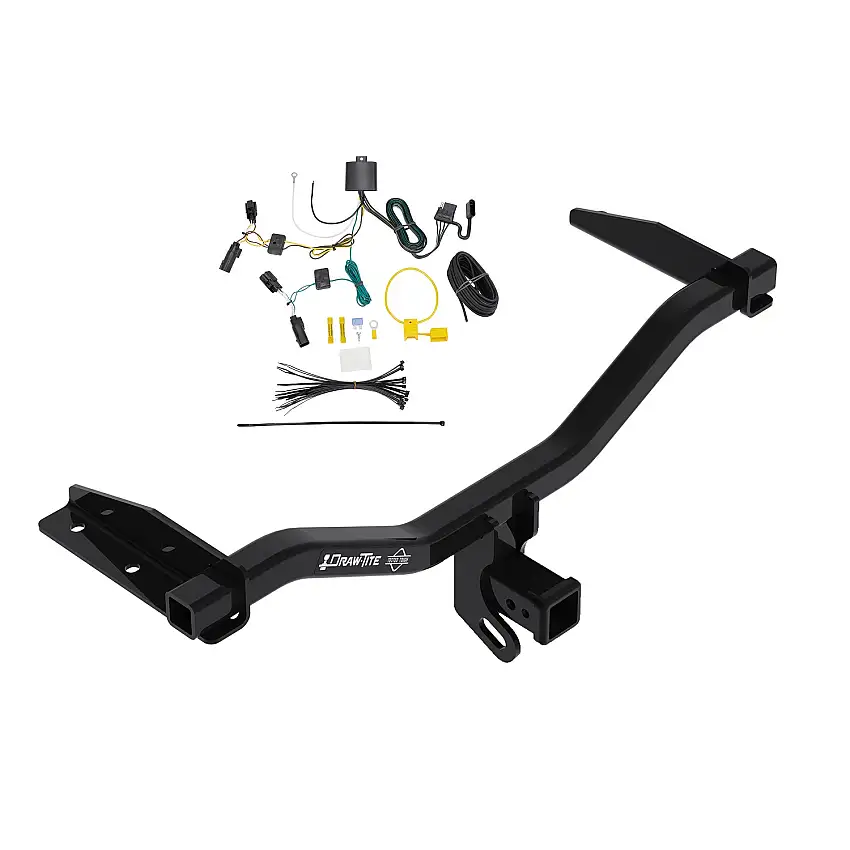 2018-2020 GMC Terrain Diesel Engine Draw-tite Class 3 Trailer Hitch, 2 Inch Square Receiver Bundle w/ Plug-n-Play T-One Wiring Harness