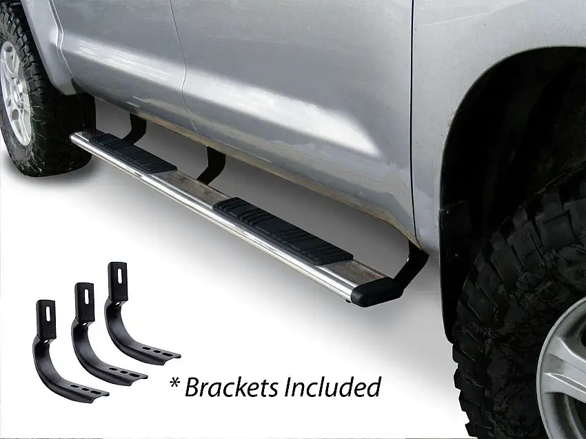 Go Rhino 685443280PS 5" OE Xtreme Low Profile Side Steps with Mounting Brackets Kit