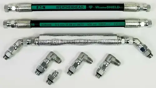EATON Weathershield H28006 HPOP Line Kit w/ Crossover - 99-03 Ford 7.3L Powerstroke Diesel