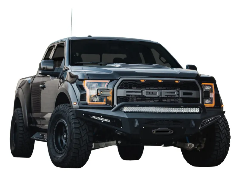 2017-2020 Ford Raptor ADD Honey Badger Paneled Winch Mount Front Off-Road Bumper | F117382860103