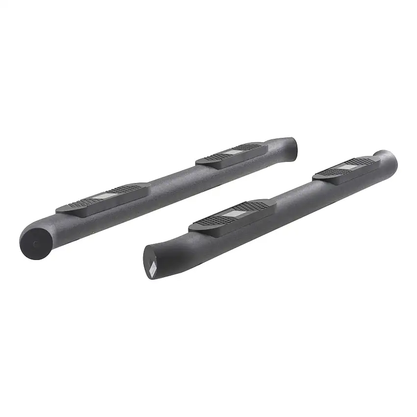 ARIES AL232012 Big Step 4-Inch Round Black Aluminum Nerf Bars, Select Toyota Tundra