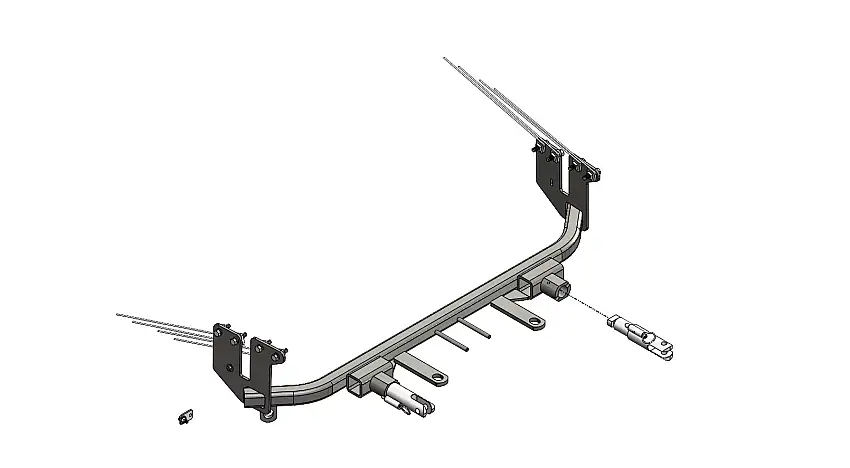 BlueOx Tow Bar Base Plate, Front Mount, RV Flat Towing for Select, HONDA HRV
