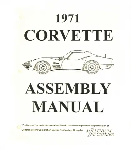 ASSEMBLY MANUAL-71 (#E2449)