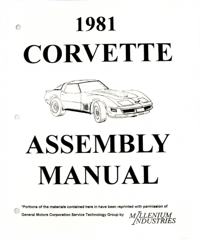 ASSEMBLY MANUAL-81 (#E2459)