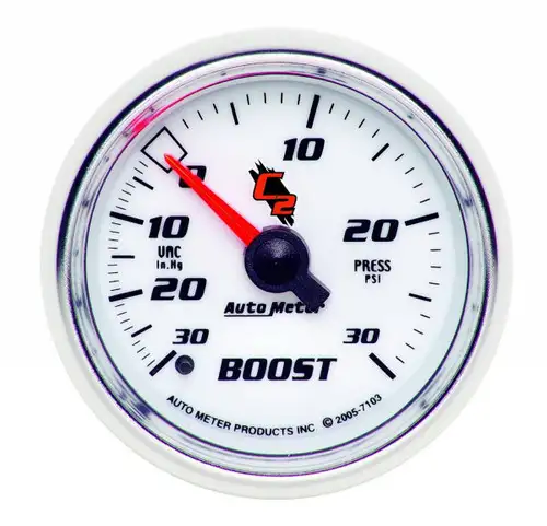 AutoMeter GAUGE, VAC/BOOST, 2 1/16", 30INHG-30PSI, MECHANICAL, C2 7103