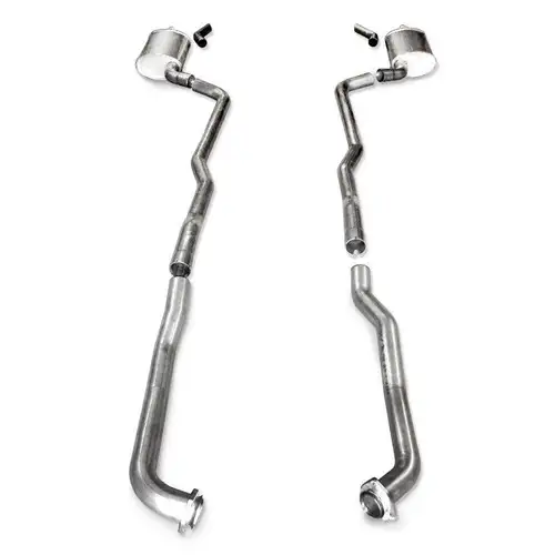 Stainless Works Stainless Works BBC Catback Dual Chambered Mufflers Manual Trans Factory Connect V7314100S