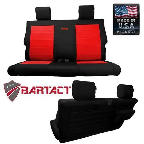 Bartact Jeep JL Tactical Rear Bench Seat Covers 2 DR 18-Present Wrangler JL Black/ACU Camo