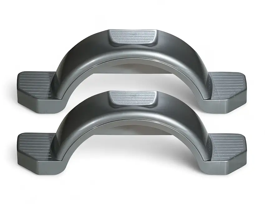 Set of 2, Fulton 15 in. Silver Trailer Fender 008595