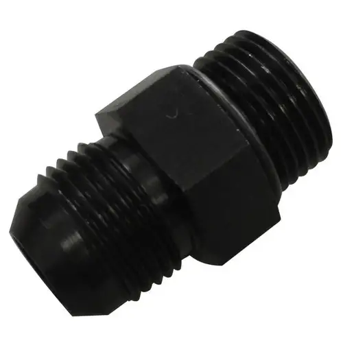 Fleece Performance -10 to 7/8 Inch -14 Straight Male Black w/ O-Ring