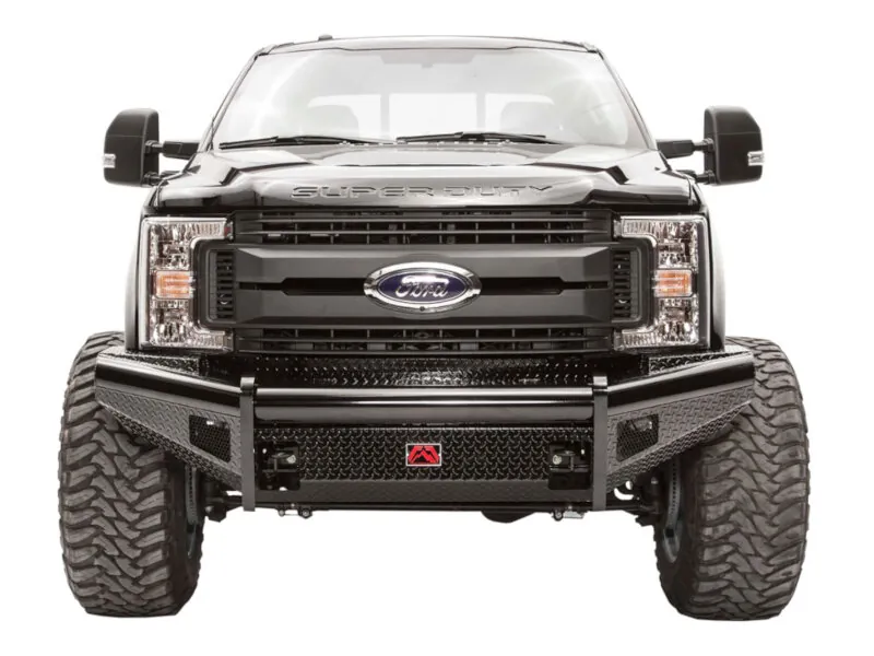 2017-2022 Ford F250 & F350 Fab Fours Black Steel Front Bumper | FS17-S4161-1
