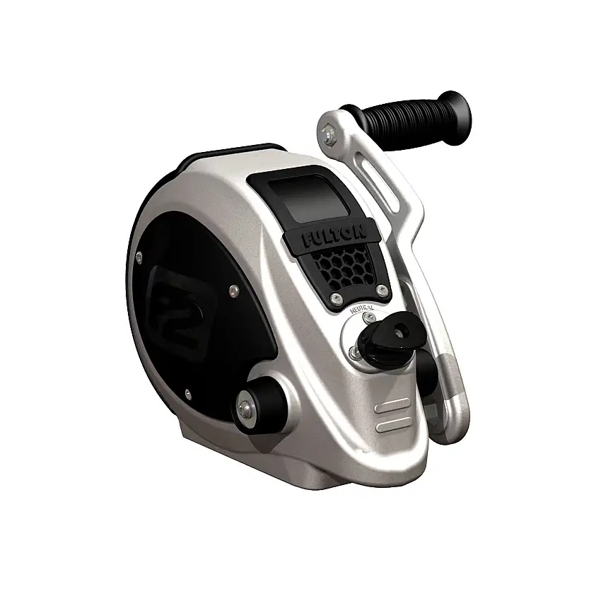 Fulton F2 Marine Trailer Winch, Single-Speed, 2,000 lbs. Capacity, 20 ft. Strap FLFW20000301