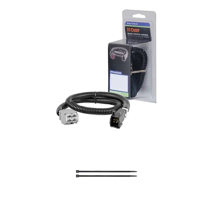 CURT Brake Controller Harness, Select Chrysler, Dodge, Jeep Vehicles (Packaged) Trailer Brake Control Harness