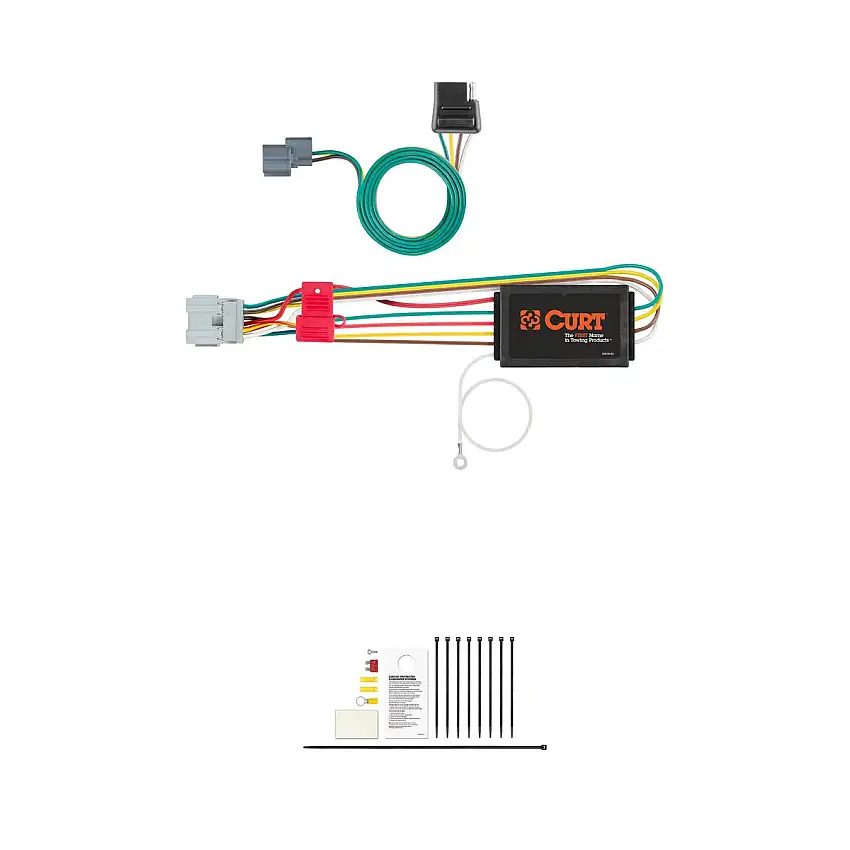 CURT Custom 4-Flat, Select Honda Element, OEM Tow Package Required Trailer Connector Kit