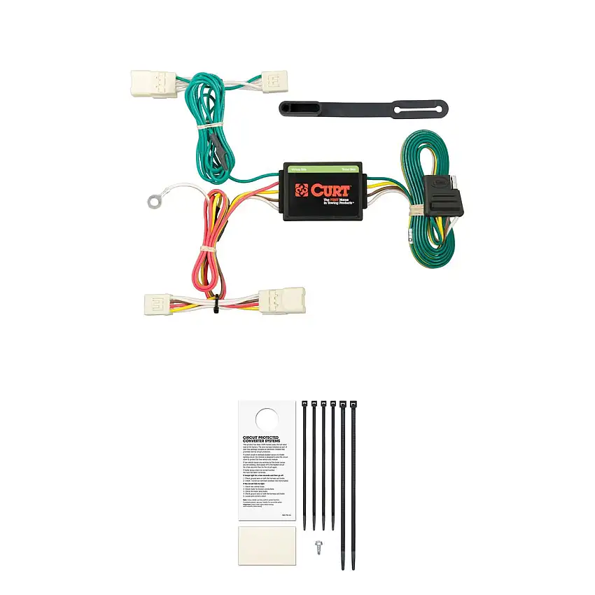 CURT 56223 Vehicle-Side Custom 4-Pin Trailer Wiring Harness, Fits Select Mitsubishi Mirage, G4