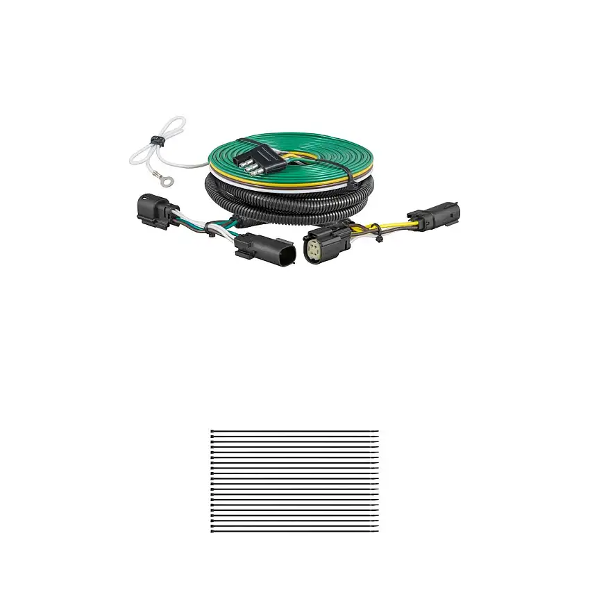 CURT Custom Towed-Vehicle RV Wiring, Select Chevrolet Equinox with LED Taillights Trailer Connector Kit