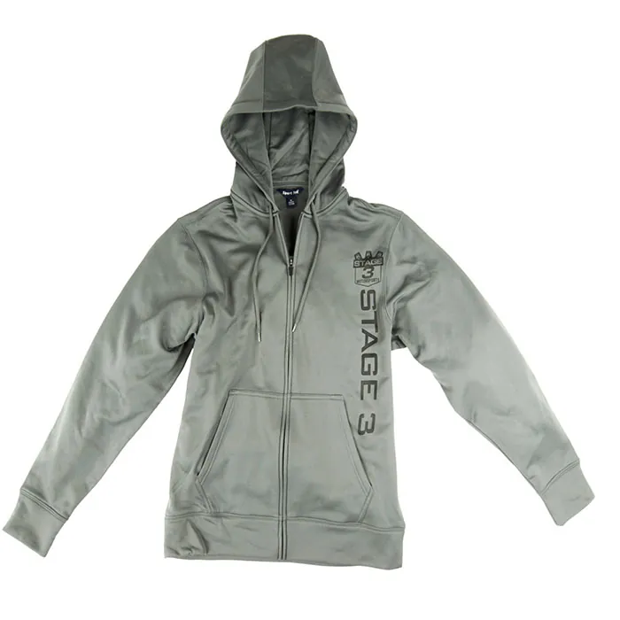 Stage 3 Motorsports Silver Hood with Stage 3 Logo & Lettering | S3M-SILVERHOODIE