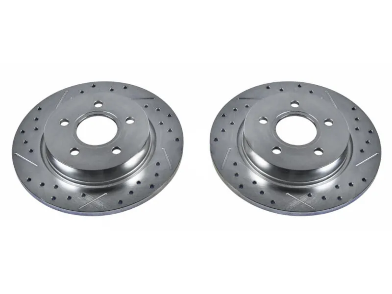 2013-2018 Focus ST Power Stop Drilled & Slotted Rear Brake Rotors | AR85145XPR