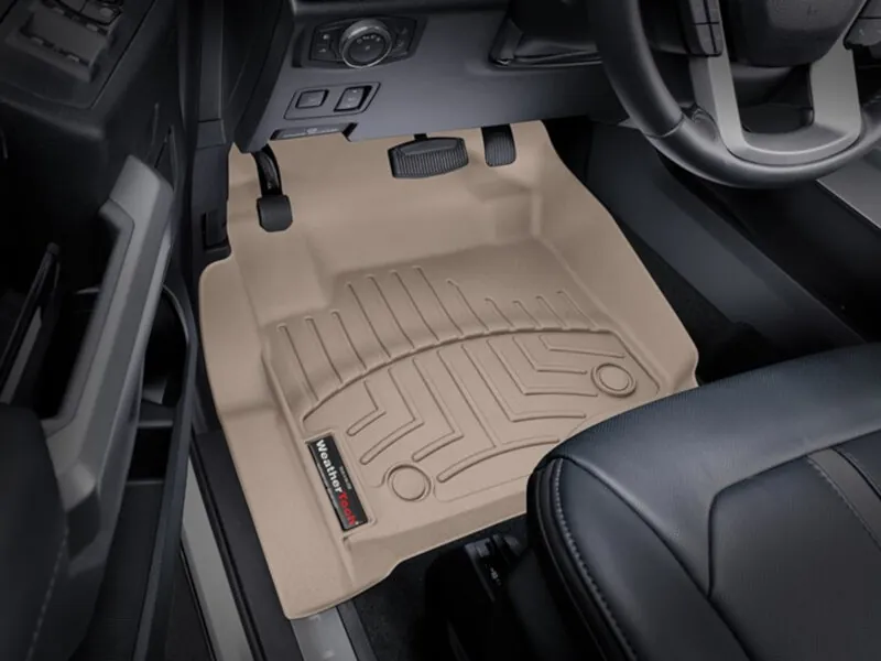 2017-2026 Ford F250 & F350 With Bucket Seats WeatherTech Laser Measured Floor Liner (Tan) | 4510121