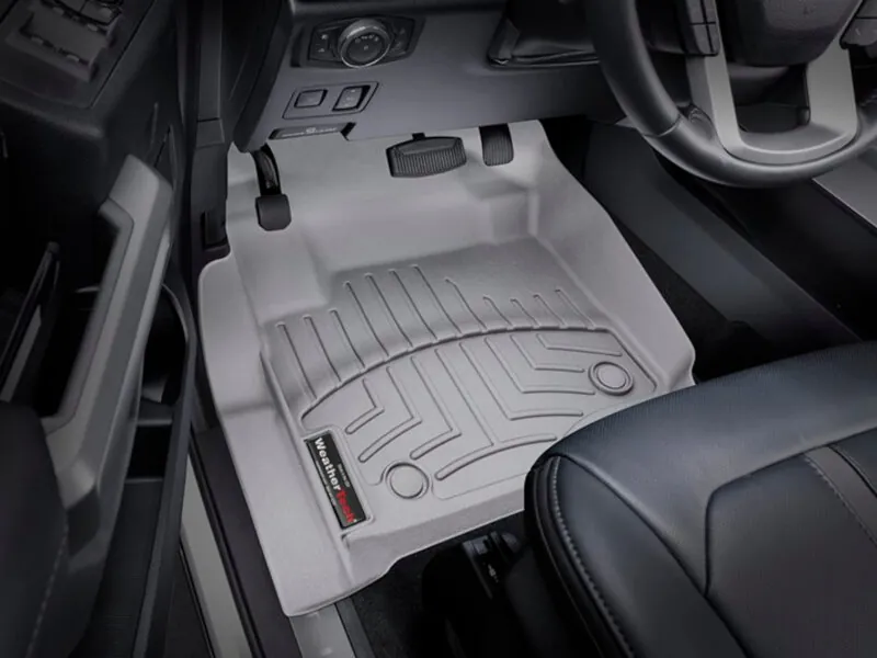 2017-2026 Ford F250 & F350 Bucket Seats WeatherTech Laser Measured Floor Liner (Gray) | 4610121