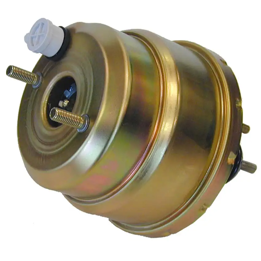 7" Gold Zinc Dual Diaphragm Smooth Face Booster