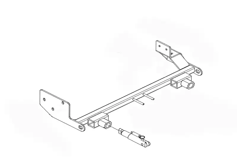 BlueOx Tow Bar Base Plate, Front Mount, RV Flat Towing for Select,JEEP WRANGLER(RS STEERG)