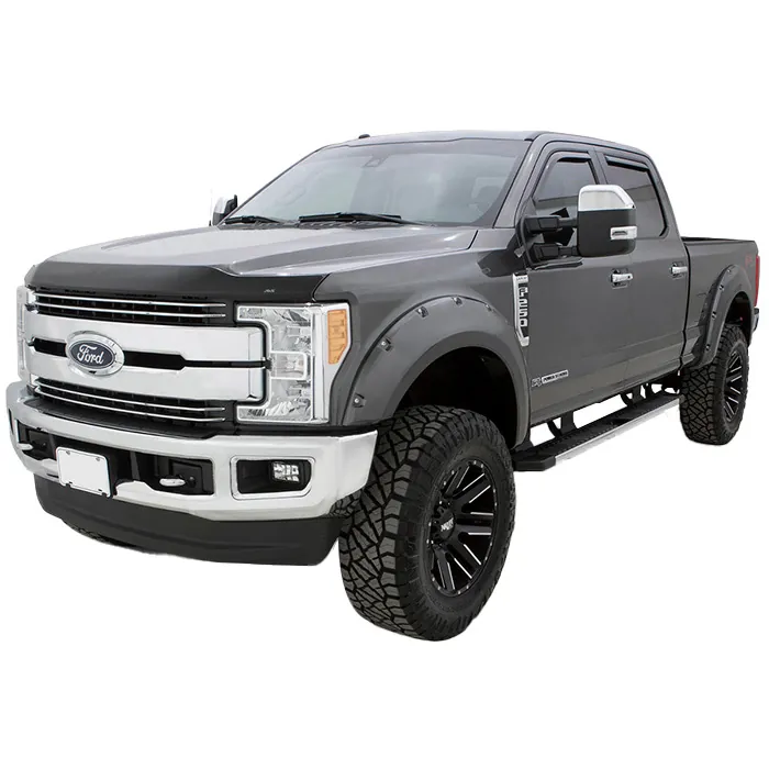 2017-2022 Ford F250 & F350 Bushwacker Pocket-Style Fender Flares (4 pc. Oxford White) BW-| 20942-12