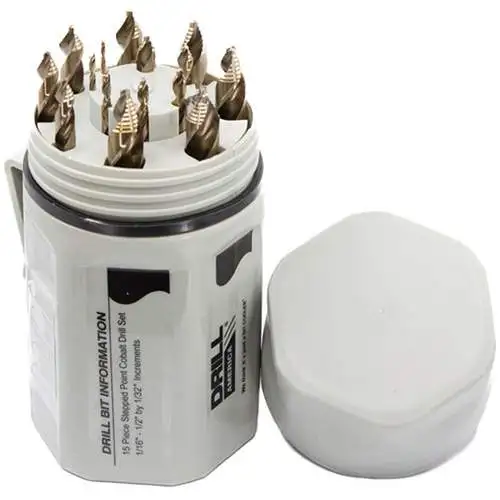 Stepped Drill Set in Bit Cooler Case