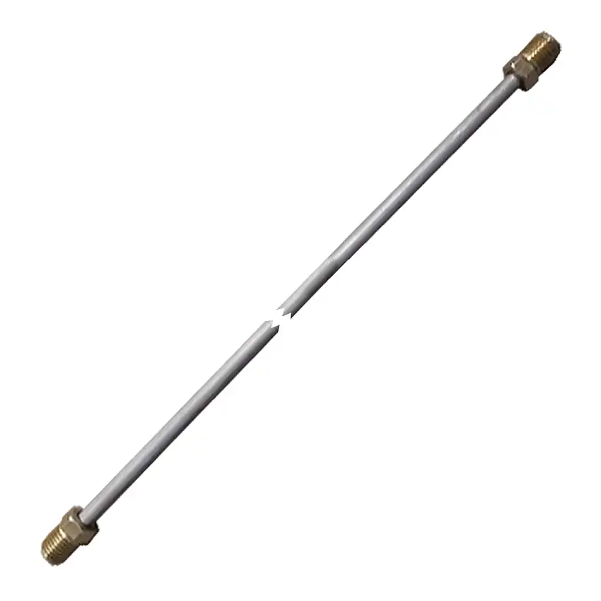 3/16" Tubing 6 Inches Long With 3/8-24 Fittings Each End OE Steel