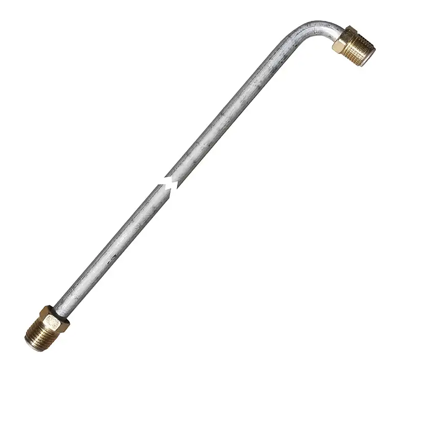 5/16" Tubing 8 Inches Long With 90 Deg Bend One End 1/2-20 Fittings Each End OE Steel
