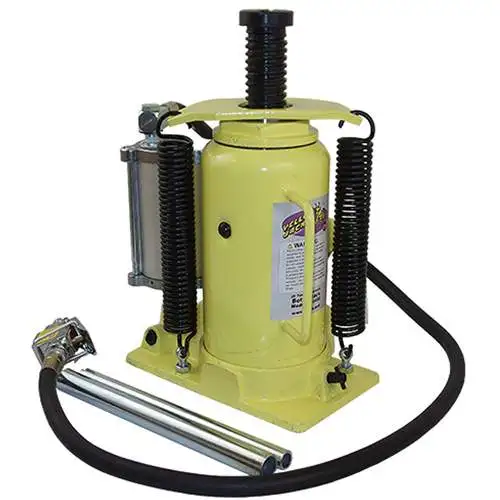 Yellow Jackit 20 Ton Air/Manual Bottle Jack (Screw On Base)