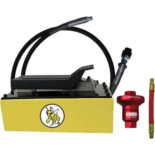 Yellow Jackit 5 Quart Metal Reservoir Air Hydraulic Pump