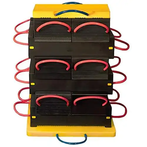Cribbing Block System, 100 Ton Capacity - 12 Blocks - 32.5" Max Height