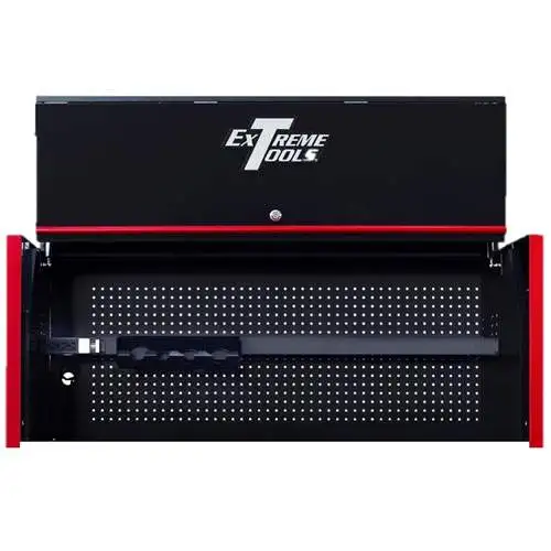 55 Inch RX Series Power Workstation Hutch, Black/Red