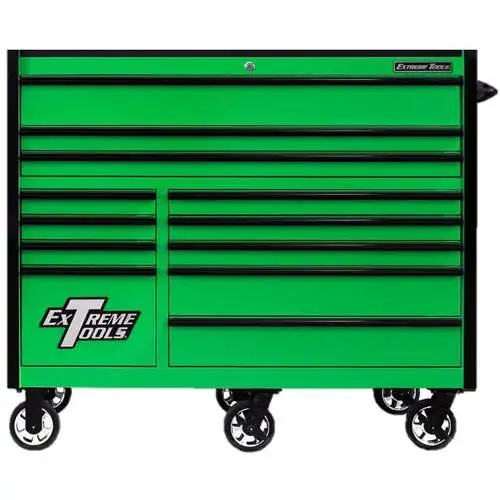 55 Inch RX Series Roller Cabinet, Green/Black