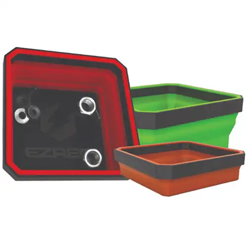 Expandable Parts Tray With Magnetic Bottom, Tri-Color