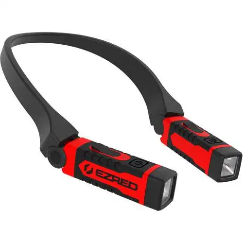 Rechargeable Neck Work Light, 300 Lumens, Red