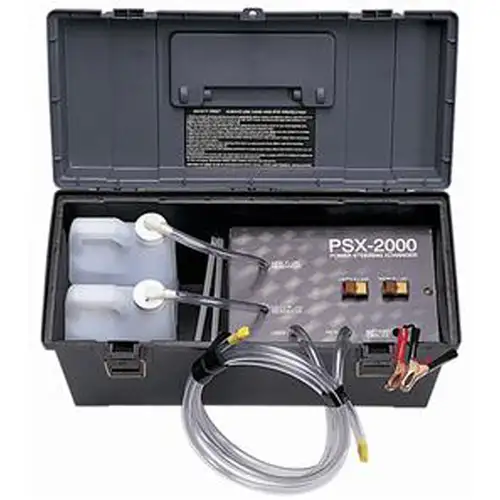 Power Steering Fluid Exchanger, In A Case