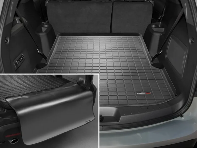 2011-2019 Explorer WeatherTech Cargo Liner with Bumper Protector Black (Behind 2nd Row) | 40489SK