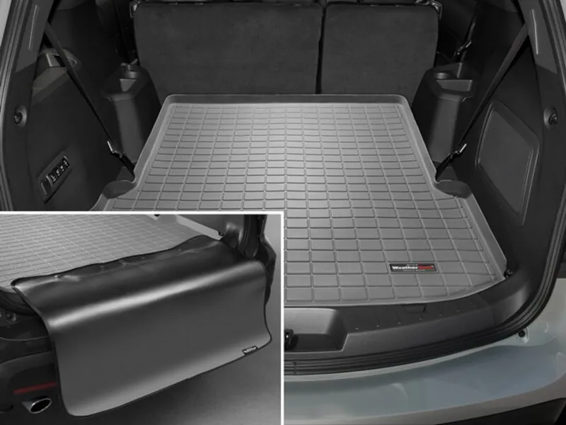 2011-2019 Explorer WeatherTech Cargo Liner with Bumper Protector Gray (Behind 2nd Row) | 42489SK