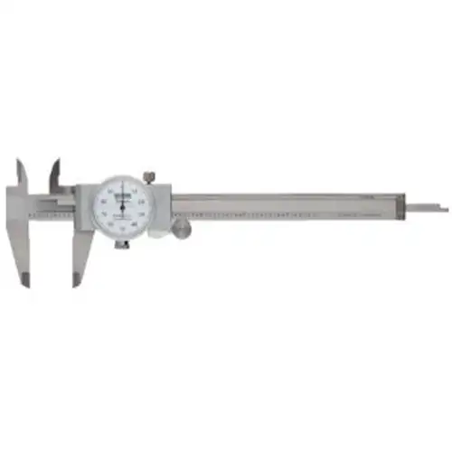 6 Inch Shockproof Dial Caliper - White