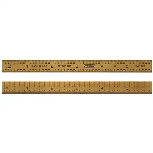 6 Inch Gold Flex Rule 5R