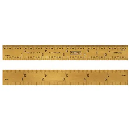 6 Inch Gold Rigid Rule 4R