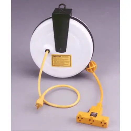 Power Supply Reel, Triple Recep With Circuit Breaker 30 Ft