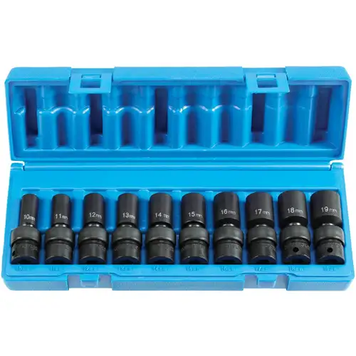 3/8 Inch Drive Semi-Deep Length Universal Set