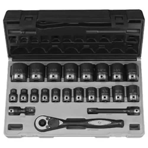 1/2 Dr 12 Point Standard Length Fractional Duo Socket Set